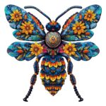 Puzzle en Bois Adulte - Abeille florale