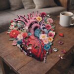 Puzzle en Bois Adulte - Anatomie du Cœur floral