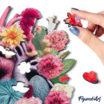 Puzzle en Bois Adulte - Anatomie du Cœur floral