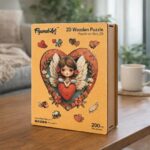 Puzzle en Bois Adulte - Ange et Cœur