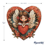 Puzzle en Bois Adulte - Ange et Cœur