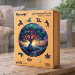 Puzzle en Bois Adulte - Arbre mystique