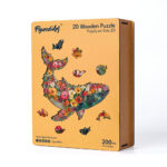 Puzzle en Bois Adulte - Baleine florale