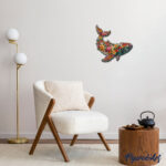 Puzzle en Bois Adulte - Baleine florale