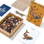 Puzzle en Bois Adulte - Baleine florale