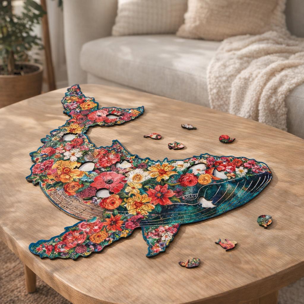 Puzzle en Bois Adulte - Chouette florale
