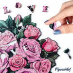 Puzzle en Bois Adulte - Bouquet de Roses