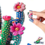 Puzzle en Bois Adulte - Cactus fleuri en Pot