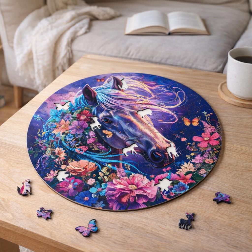 Puzzle en Bois Adulte - Cheval mystique