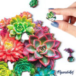 Puzzle en Bois Adulte - Cœur de Succulentes