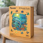 Puzzle en Bois Adulte - Dauphins et Récif corallien