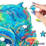 Puzzle en Bois Adulte - Dauphins et Récif corallien