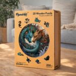 Puzzle en Bois Adulte - Duo de Dragons