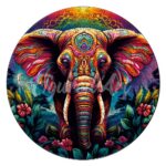 Puzzle en Bois Adulte - Éléphant Tribal