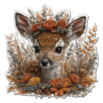 Puzzle en Bois Adulte - Faon et Fleurs