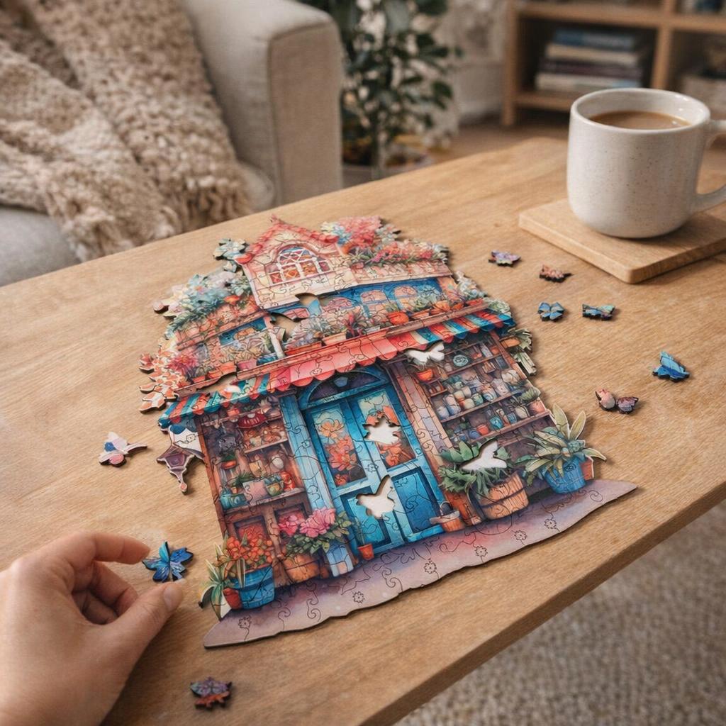 Puzzle en Bois Adulte - Fleuriste Fantaisiste