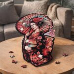 Puzzle en Bois Adulte - Geisha et Ombrelle