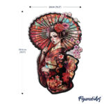 Puzzle en Bois Adulte - Geisha et Ombrelle