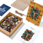 Puzzle en Bois Adulte - Girafe et Fleurs