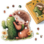 Puzzle en Bois Adulte - Hérisson et Cactus