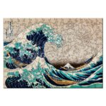 Puzzle en Bois Adulte - La Grande Vague de Kanagawa par Hokusai