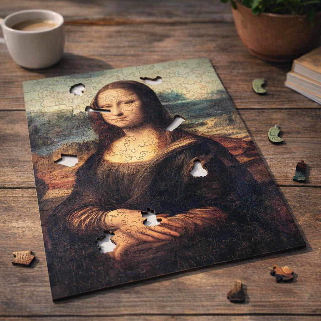 Puzzle en Bois Adulte - La Joconde de Léonard de Vinci