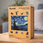 Puzzle en Bois Adulte - La Nuit étoilée de Van Gogh