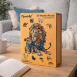 Puzzle en Bois Adulte - Lion et Lionceau