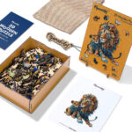 Puzzle en Bois Adulte - Lion et Lionceau