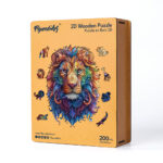 Puzzle en Bois Adulte - Lion vibrant