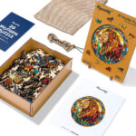 Puzzle en Bois Adulte - Lion Vitrail