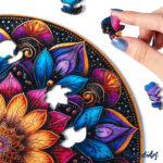 Puzzle en Bois Adulte - Mandala coloré