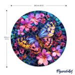 Puzzle en Bois Adulte - Papillon et fleurs