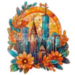 Puzzle en Bois Adulte - Paysage Urbain floral