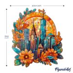 Puzzle en Bois Adulte - Paysage Urbain floral