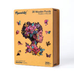 Puzzle en Bois Adulte - Portrait de Femme florale
