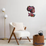 Puzzle en Bois Adulte - Portrait de Femme florale