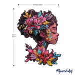 Puzzle en Bois Adulte - Portrait de Femme florale