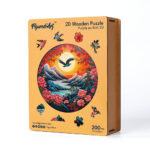 Puzzle en Bois Adulte - Scène de Montagne au coucher du soleil