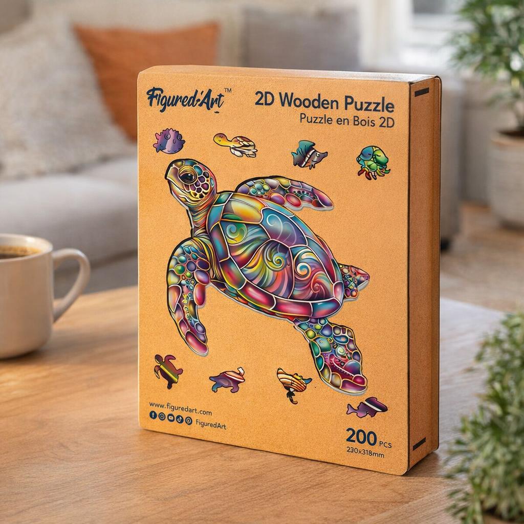 Puzzle en Bois Adulte - Tortue de mer