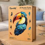 Puzzle en Bois Adulte - Toucan coloré