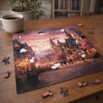 Puzzle en Bois Adulte - Village féerique