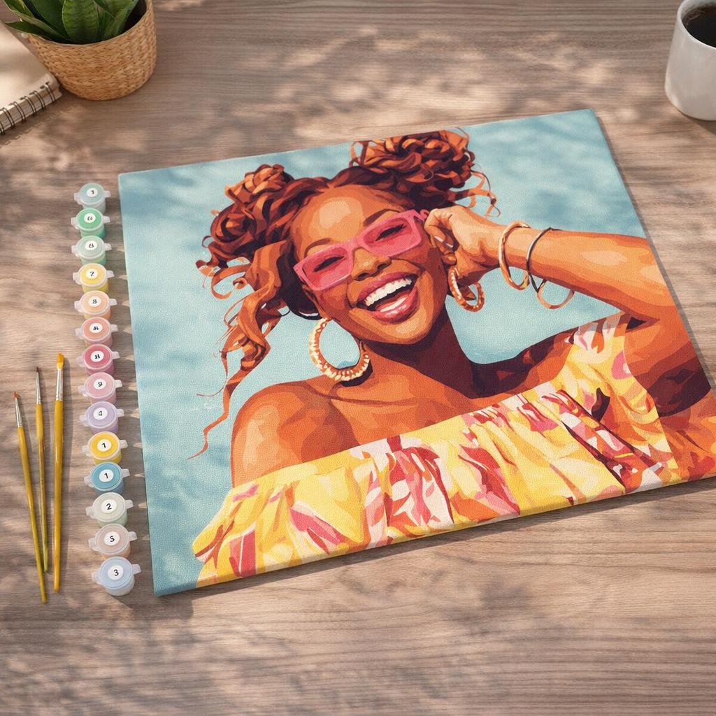 Rire éclatant - Toile roulée