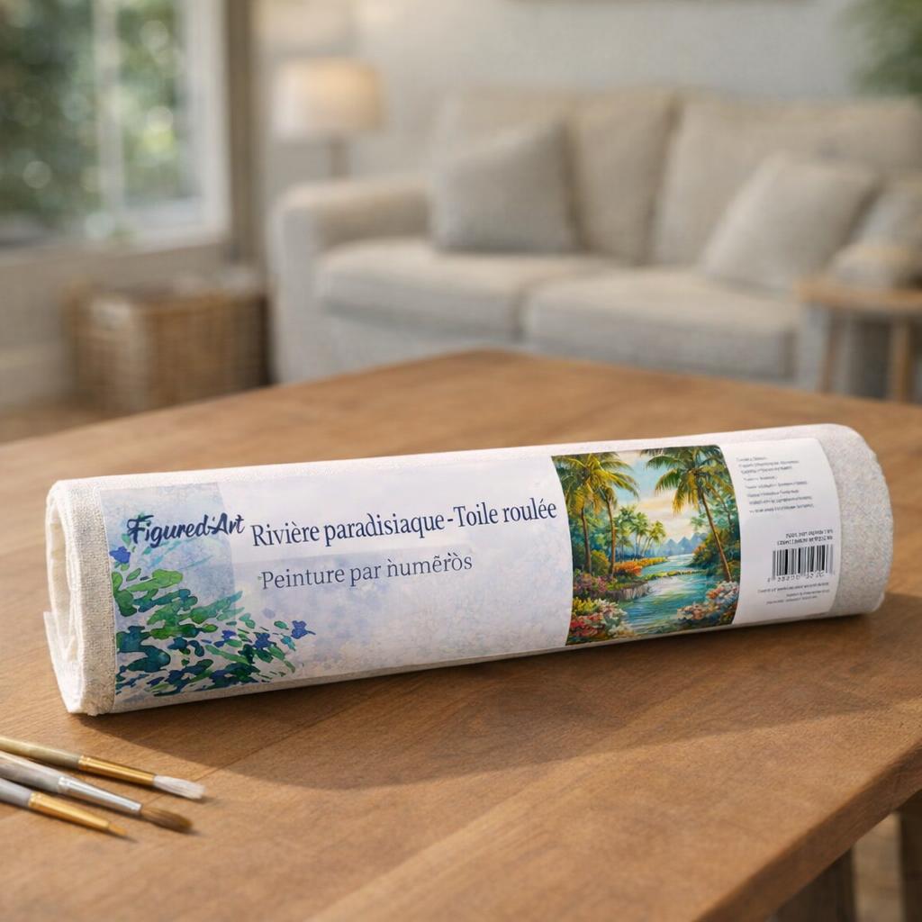 Rivière paradisiaque - Toile roulée