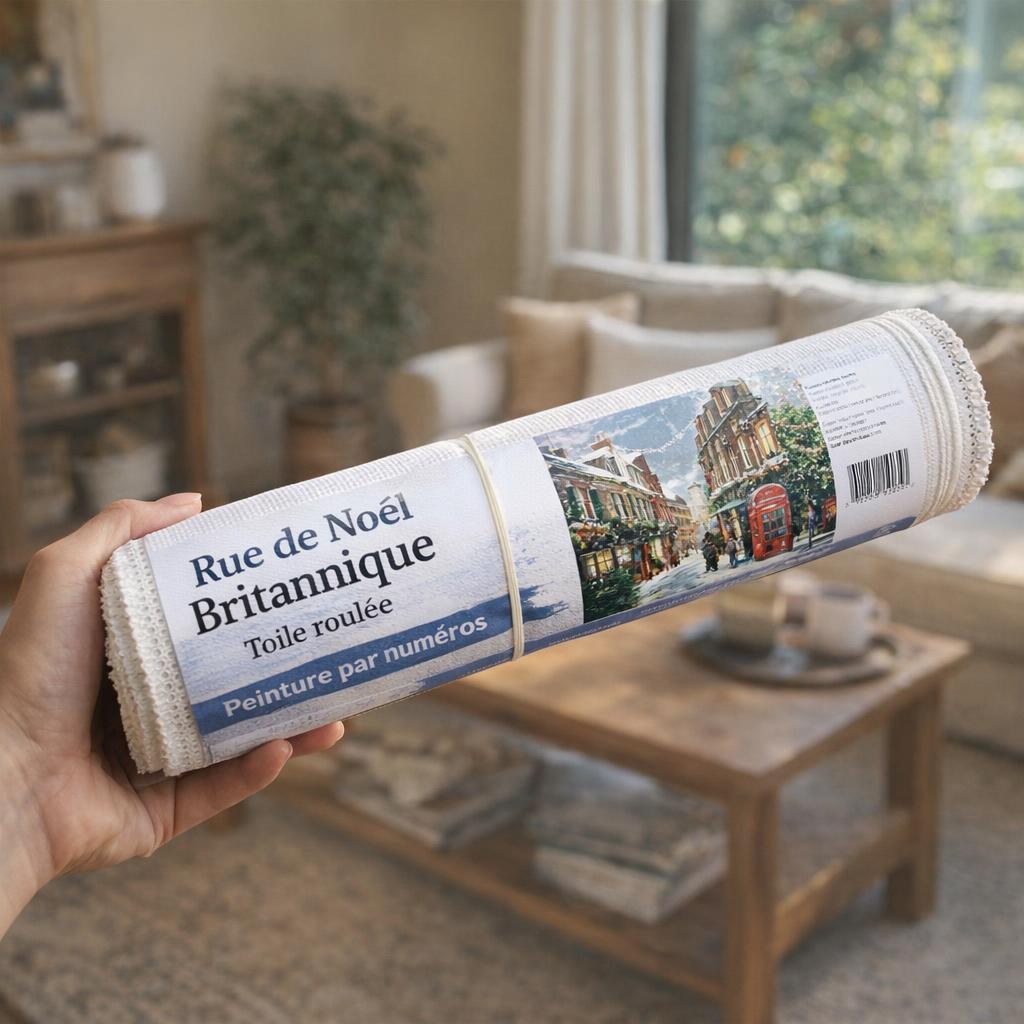 Rue de Noël Britannique - Toile roulée