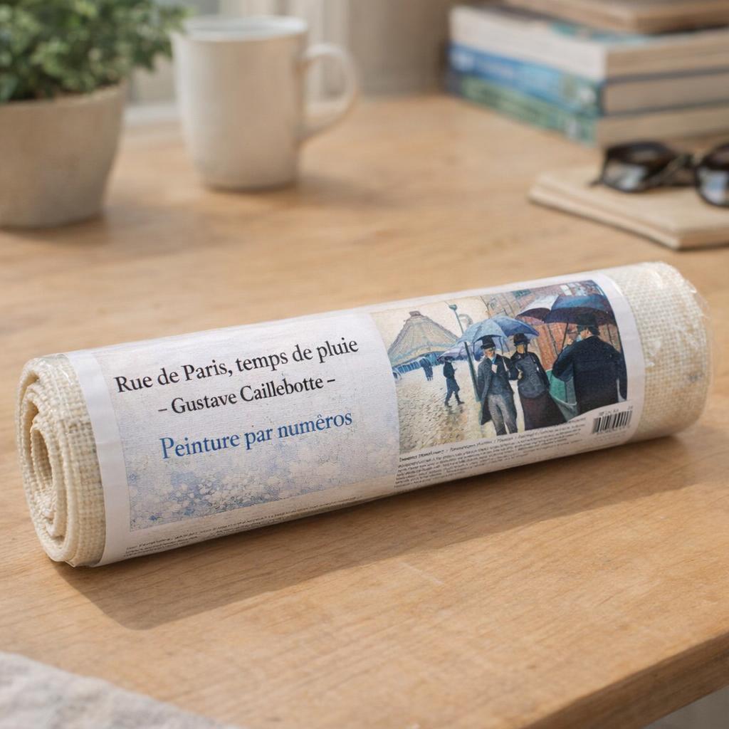 Rue de Paris, temps de pluie - Gustave Caillebotte - Toile roulée