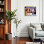 Rue d’Hiver Rétro au Japon - Toile roulée