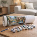 Ruelle et 2 CV - Toile roulée