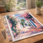 Ruelle fleurie - Toile roulée