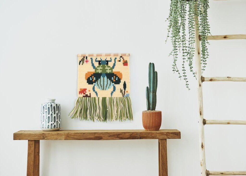 Scarabée en canevas